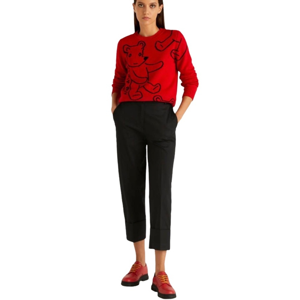 United Colors Of Benetton Black Cropped Pants